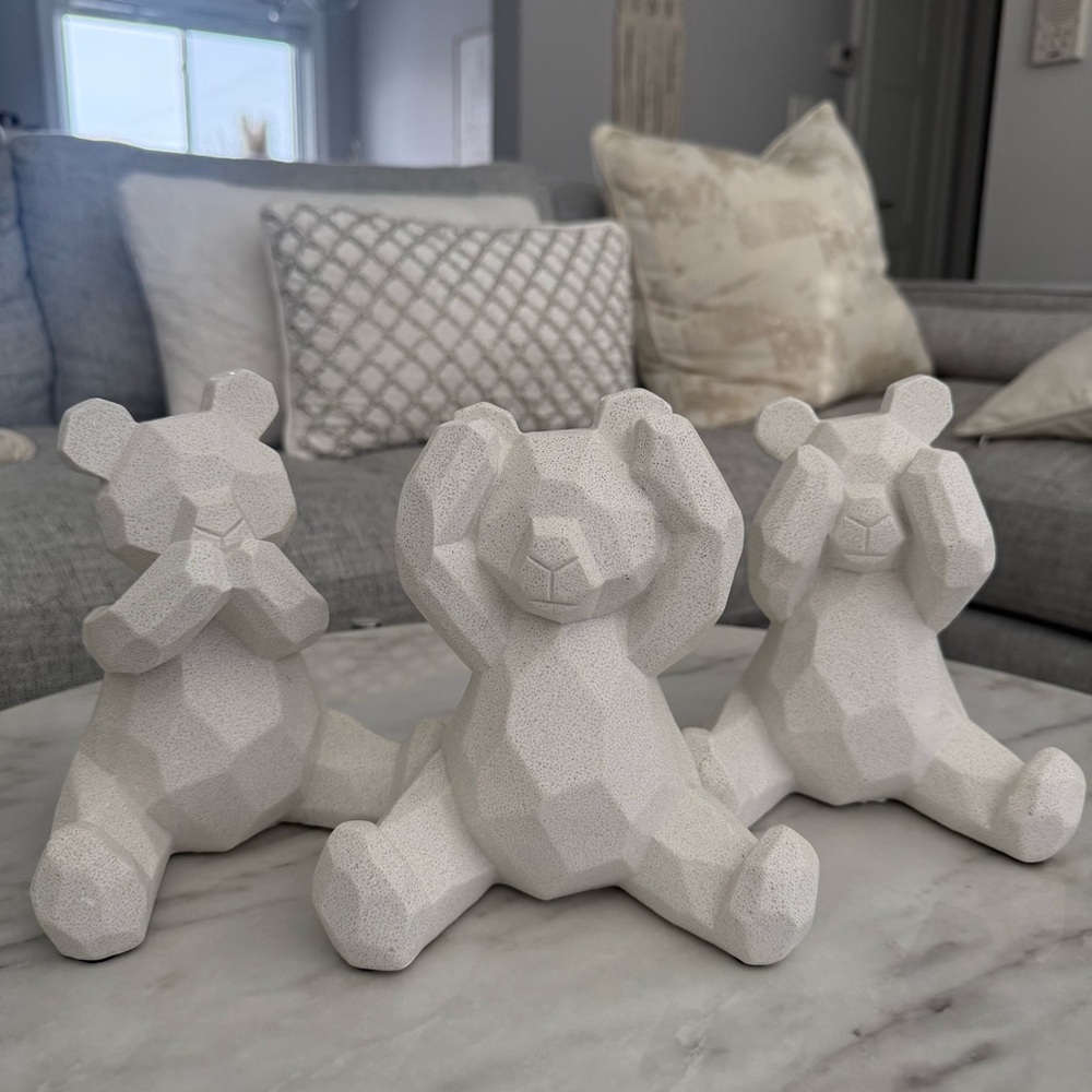 White Bear Figurines Set